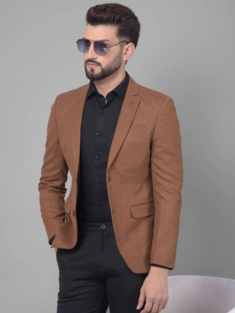 brown blazer combination