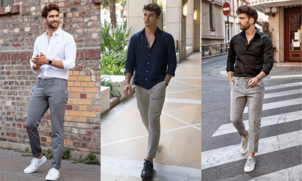 Top 7 Grey Pant Shirt Combination Ideas That Never Go Out of Style grey pant shirt combination