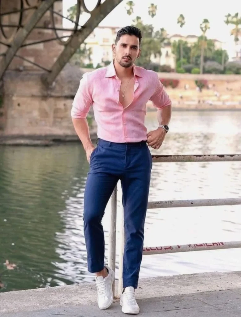 blue formal pant matching shirt