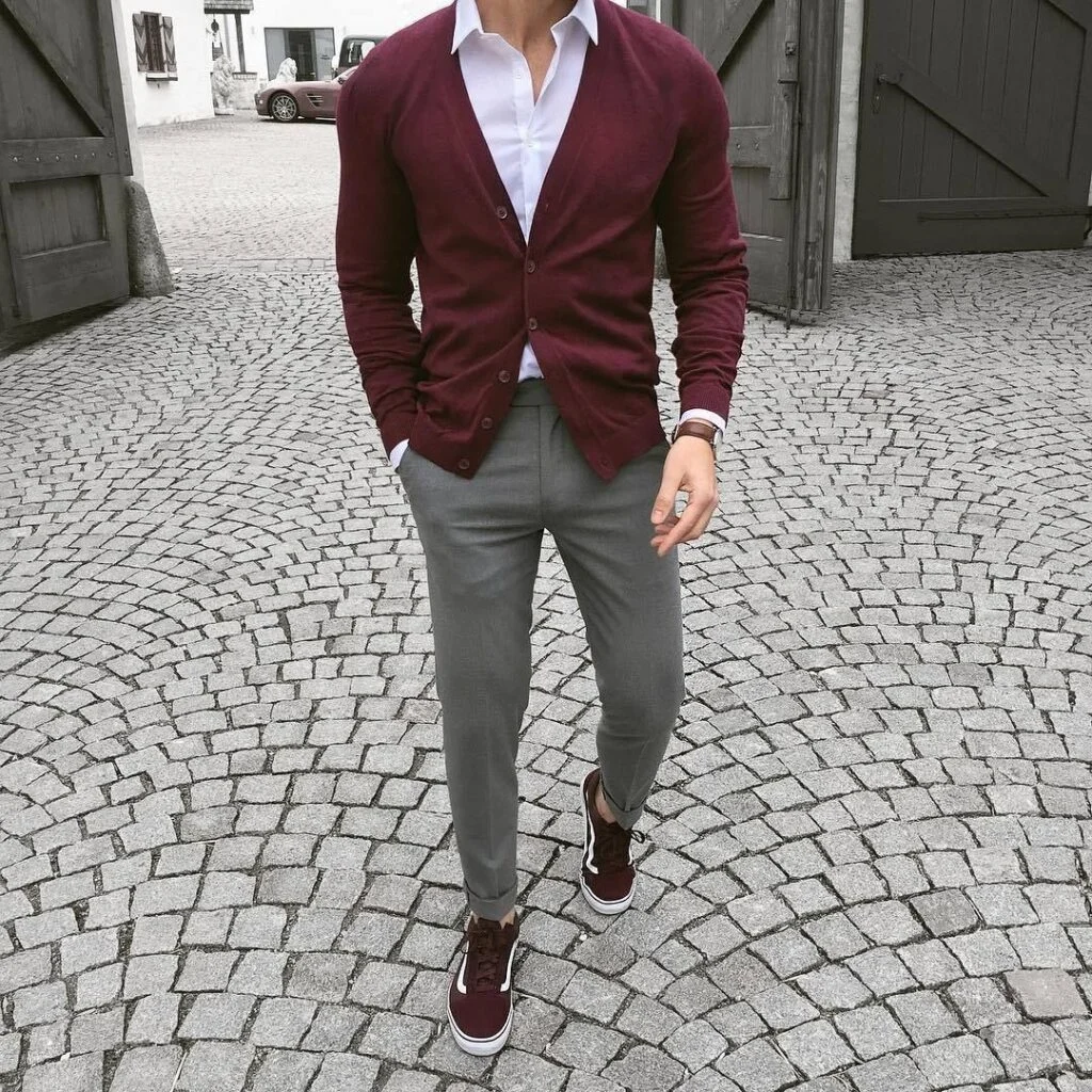 Maroon Blazer Combination