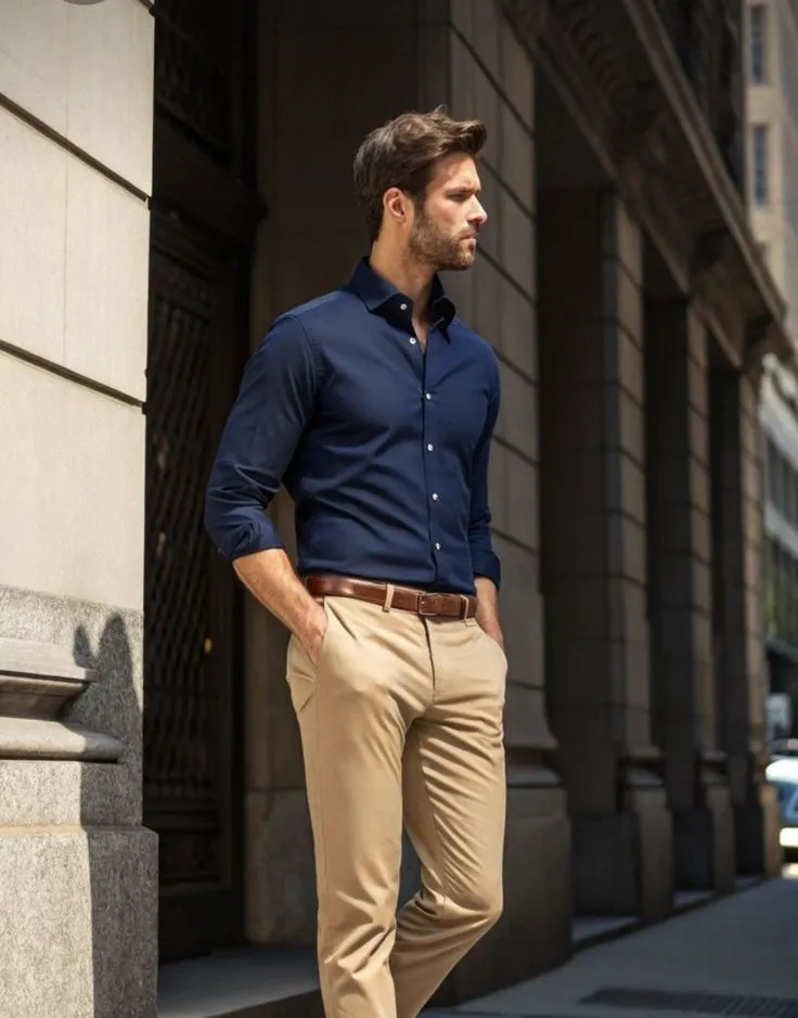 navy blue shirt combination pant