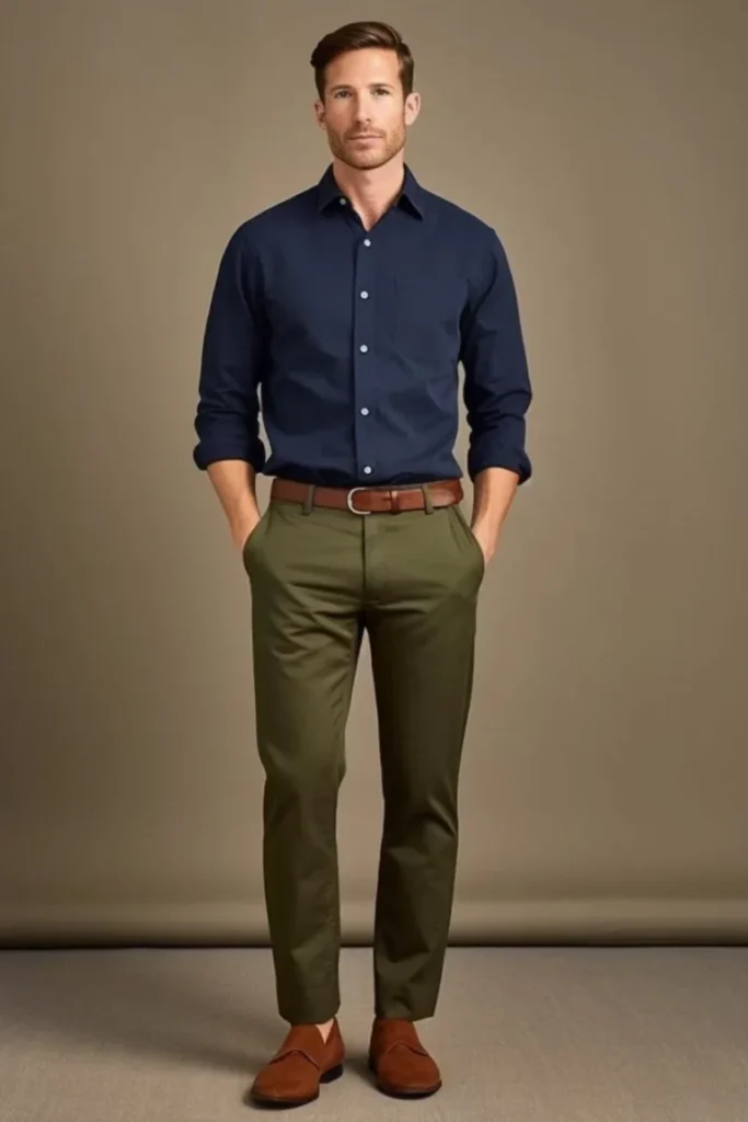 navy blue shirt combination pant