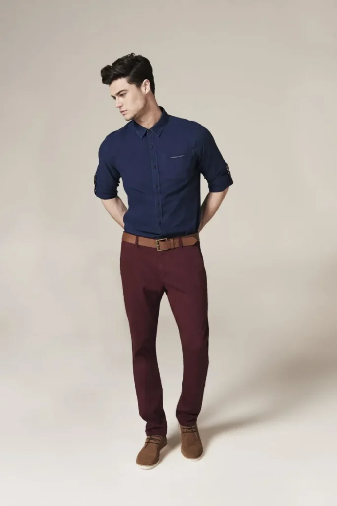 navy blue shirt combination pant