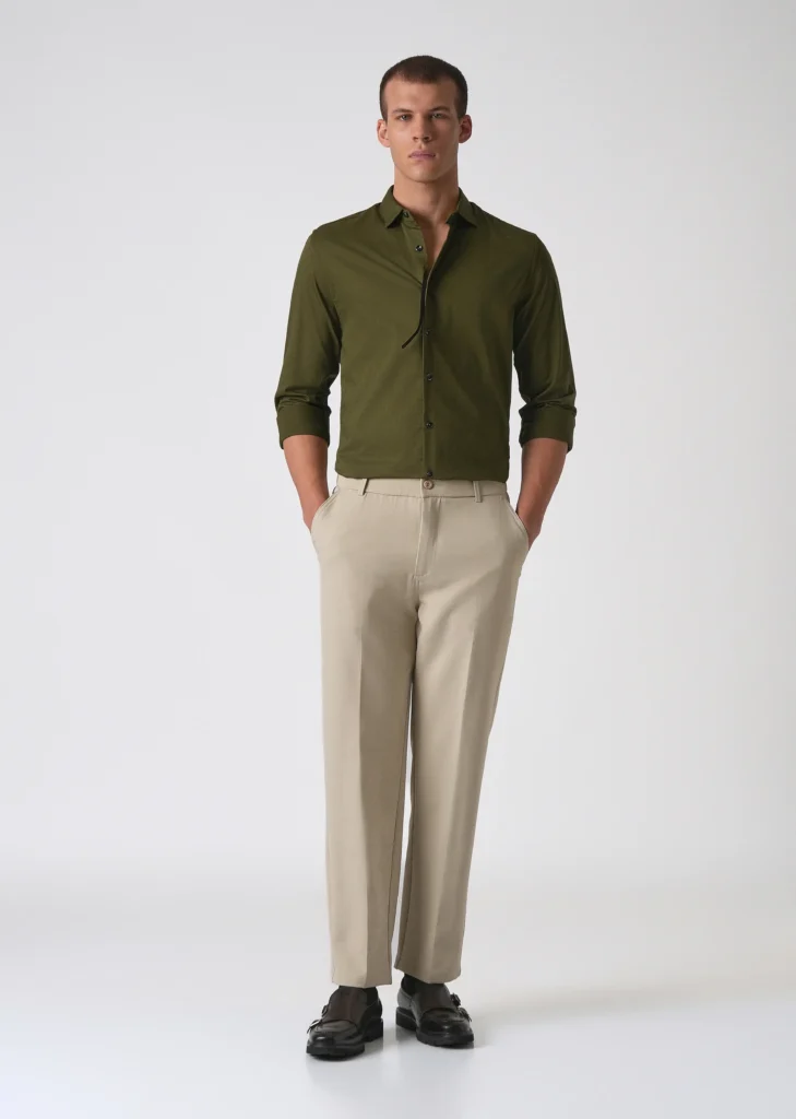 olive green shirt combination pant
