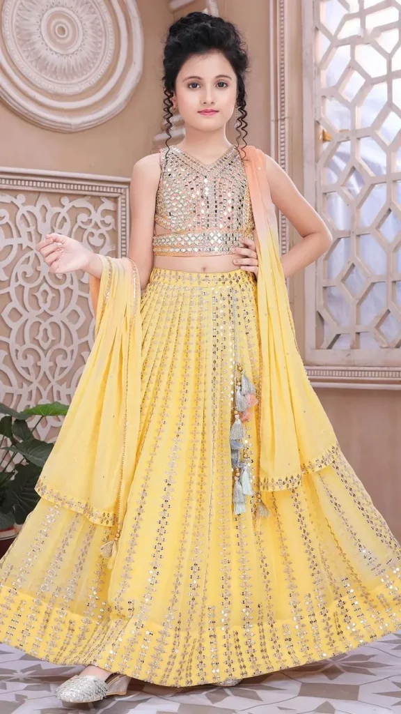 yellow lehenga choli