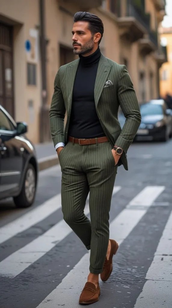 green blazer combination