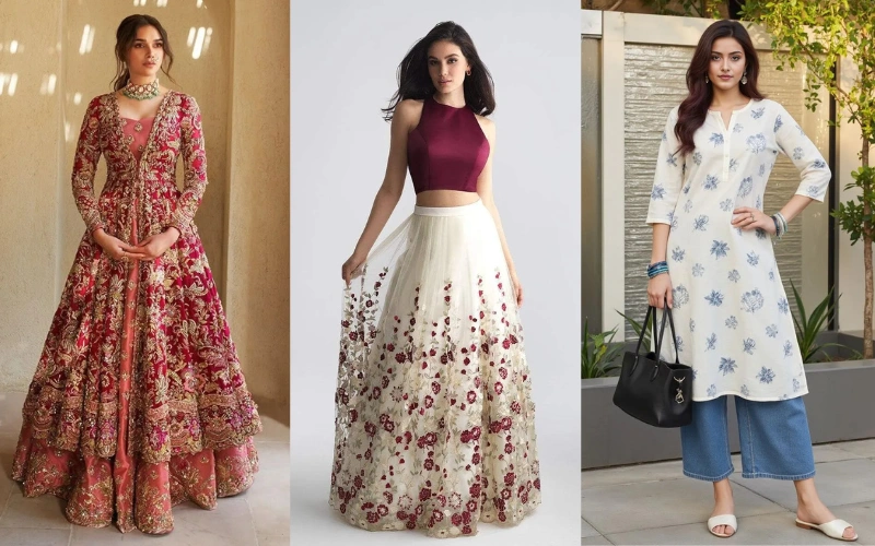 Indo Western Outfits for Girls: Perfect Fusion Wear for Every Age indo western outfits for girls