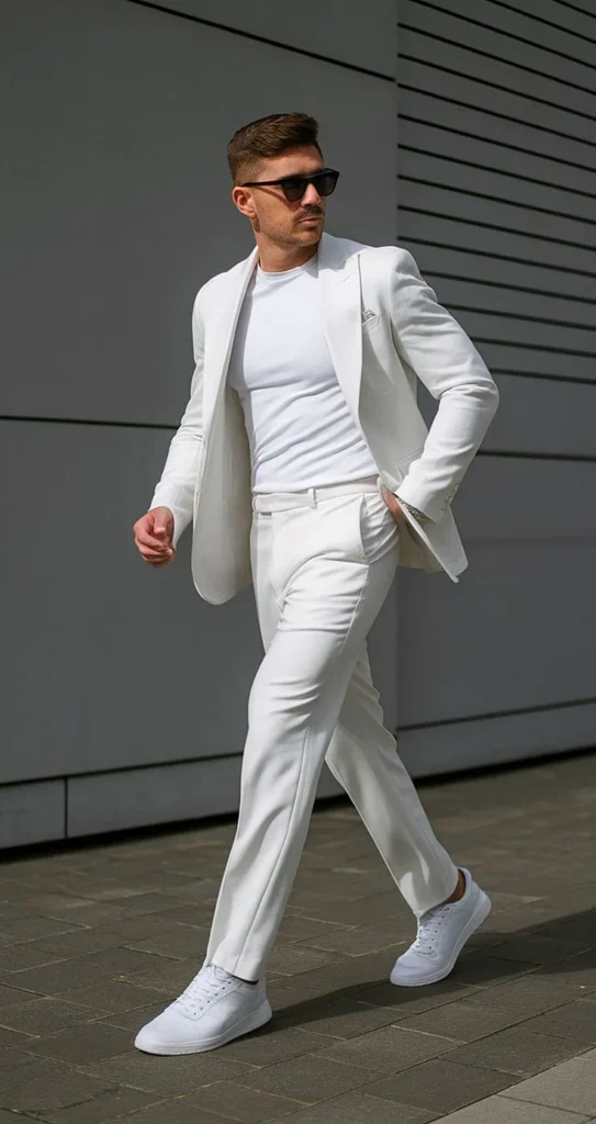 white blazer combination