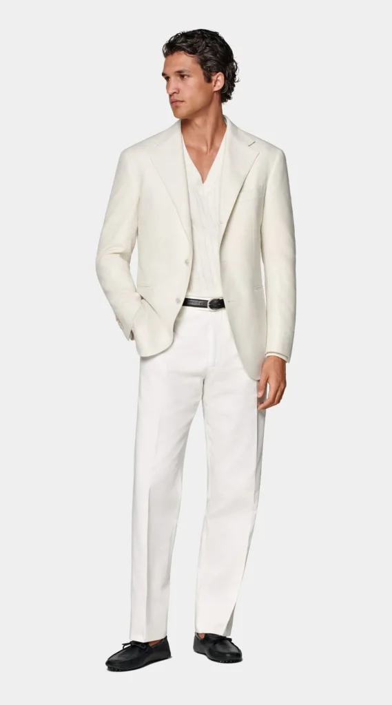 white blazer combination